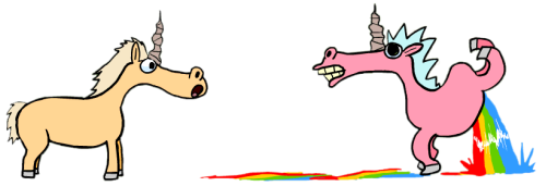 Yes, that's how rainbows are made. Unicorn Wish Battle